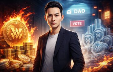 ジャスティン・サン氏とWLFIトークン、DAOガバナンス対立と資産凍結問題を象徴するイメージ