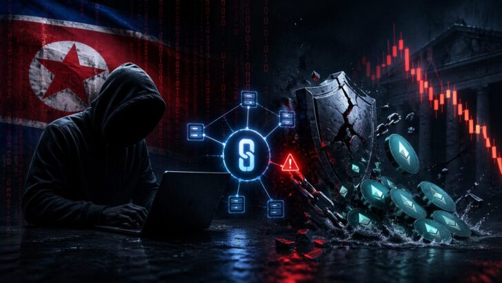 KelpDAOハッキングと北朝鮮系ハッカー関与を示すサイバー攻撃のイメージ