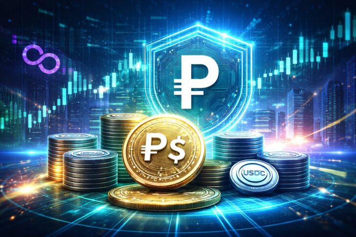 Polymarketが独自ステーブルコイン導入と取引エンジン刷新を進めるイメージ