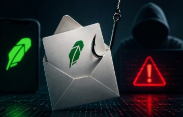 ロビンフッドを装ったフィッシングメール詐欺をイメージしたセキュリティ警告ビジュアル