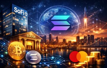 SoFiがSolana上で仮想通貨と法定通貨を統合したバンキングサービスを展開するイメージ