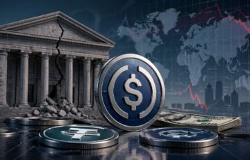 ドル建てステーブルコインと金融不安リスクを象徴するイメージ