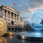 イングランド銀行とポンド建てステーブルコインをイメージした金融規制のアイキャッチ