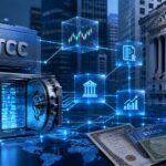 DTCCが114兆ドルの資産を対象にトークン化を進めるイメージ、証券とブロックチェーンネットワークを表現