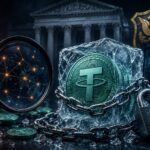 Tetherによる不正資金凍結と仮想通貨詐欺調査をイメージしたアイキャッチ