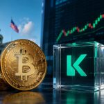 Kalshiによる規制対象ビットコイン無期限先物取引の開始を表現した仮想通貨イメージ