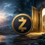 Zcashの供給検証とIronwoodアップグレードを象徴するコインと光るゲートのイメージ