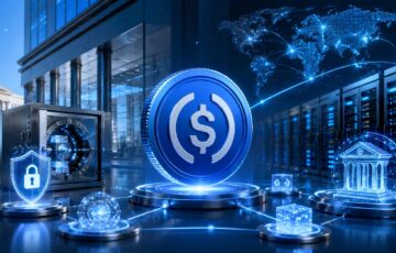 BNYの機関投資家向けカストディ基盤とUSDC対応をイメージした、銀行・デジタル資産・グローバル送金ネットワークを組み合わせたアイキャッチ画像