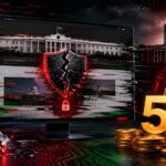 ケニア大統領公式サイトへのサイバー攻撃と5BTCの身代金要求を表現したイメージ