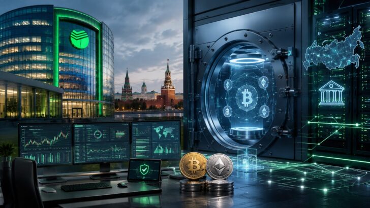 スベルバンクが整備を進める仮想通貨取引基盤とデジタル保管庫のイメージ