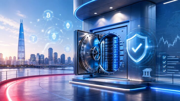 韓国でVASP登録を取得したBitGo Koreaをイメージした仮想通貨カストディとセキュリティのビジュアル