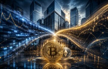 ゴールドマン・サックスによるNEOS買収とビットコイン収益型ETF事業の拡大をイメージした金融市場のビジュアル