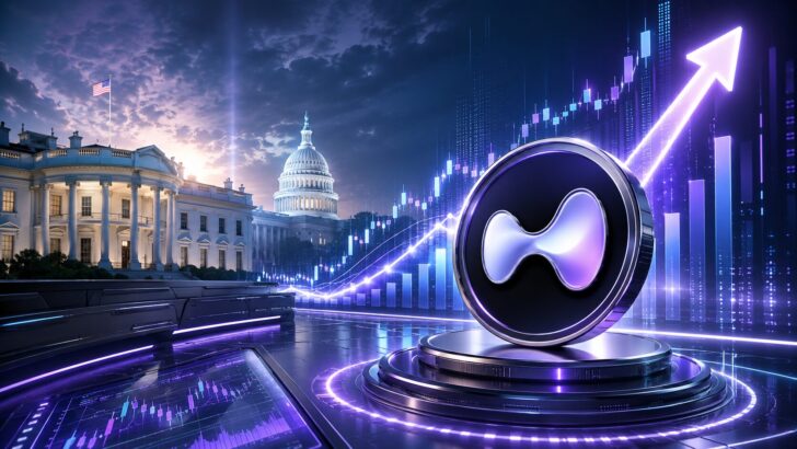 米国市場への進出期待を背景に上昇するHyperliquidのHYPEをイメージしたビジュアル