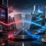 トランプ・メディアとCrypto.comによるCRO財務計画の中止を表現したイメージ