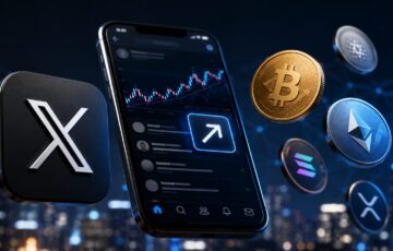 Xの仮想通貨取引ボタン導入計画を表現したイメージ