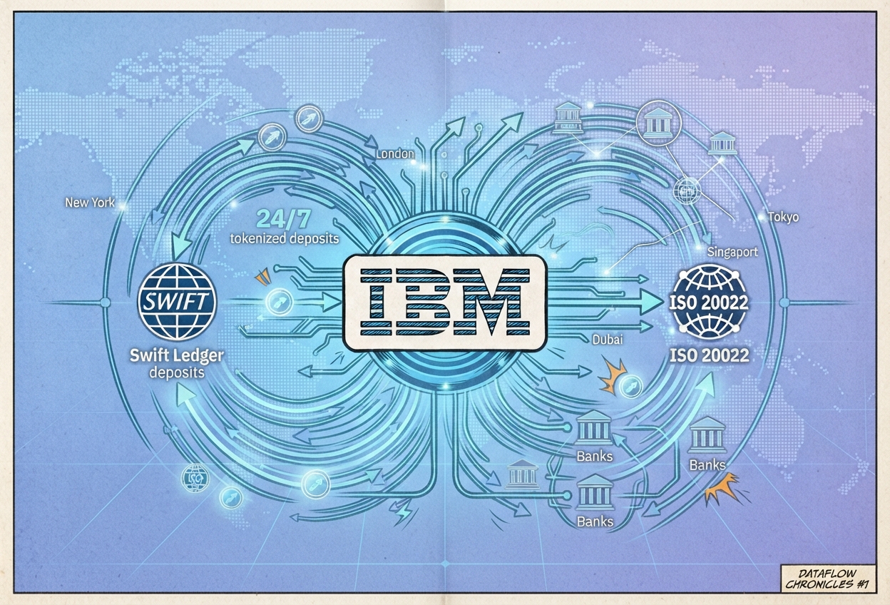 IBM、24時間365日利用可能なトークン化預金向けSwift Ledgerリンクの