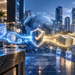 シティグループとCoinbaseの連携による、ステーブルコイン決済と法定通貨決済の接続を表現したイメージ