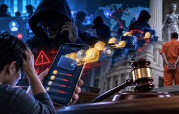 コインベースのなりすまし詐欺と仮想通貨の不正送金、裁判による判決を表現したイメージ