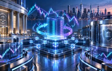 Hyperliquid上のオンチェーン無期限先物取引と米国の規制金融インフラを表現したイメージ