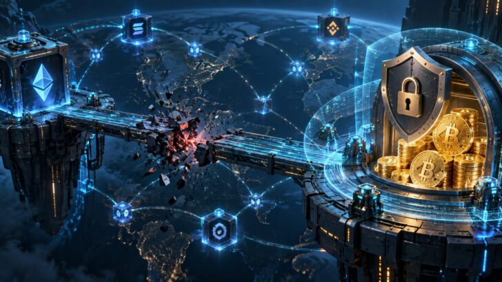 Symbiosisのビットコインブリッジ攻撃と、回収されたビットコイン資産の保護をイメージしたアイキャッチ画像