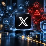 Xのクリエイター報酬を巡る不正エンゲージメントとビットコイン関連アカウントへの訴訟を表現したイメージ