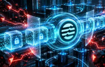 Aptosの暗号化MempoolによるMEV攻撃対策を表現した、暗号化された取引データと防御シールド