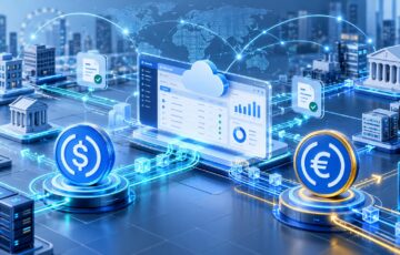 SAPの企業向け決済システムとUSDC・EURCを接続するステーブルコイン決済ネットワークのイメージ