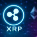 XRPLとイーサリアムのロゴが描かれた高解像度のデジタルイメージ。ブロックチェーンを象徴するノードとネットワーク線が背景に広がる。