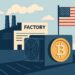 ビットメインが米国初の製造工場を開設予定であることを示すイメージ