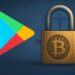 Google Playロゴとスマートフォン画面、仮想通貨アプリ規制強化を象徴するイメージ