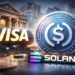 VisaがSolanaを活用し米国銀行向けにUSDC決済を開始するイメージ