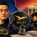 ジャスティン・サン氏とWLFIトークン凍結を巡る訴訟を表現したイラスト