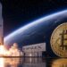 ロケット打ち上げとビットコインを組み合わせ、SpaceXのIPO申請書類で明らかになったBTC保有を表現したアイキャッチ画像